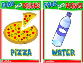 FOOD AND DRINKS FLASHCARDS #