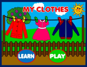 #MY CLOTHES - PPT PRESENTATION + GAME