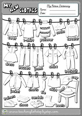 CLOTHES - PICTURE DICTIONARY