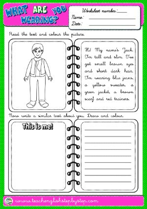 #WHAT ARE YOU WEARING? WORKSHEET
