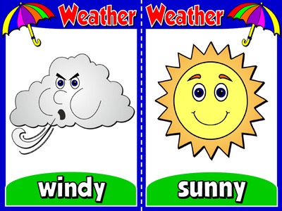 The Weather -  Set of 6 Flashcards