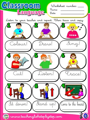 Classroom Language - Worksheet 1