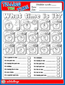 TELLING THE TIME WORKSHEET 