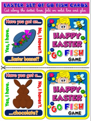 EASTER GO FISH! GAME (16 CARDS)