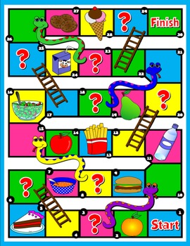 FOOD AND DRINKS SNAKES AND LADDERS