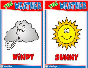 THE WEATHER FLASHCARDS