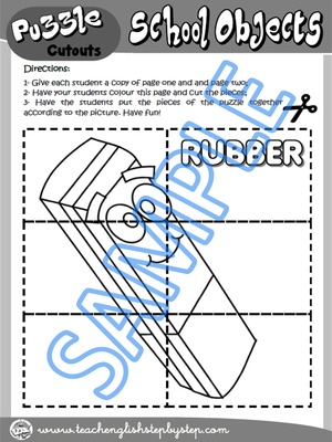 DIY Puzzle - Worksheet Version (puzzle pieces cutouts)