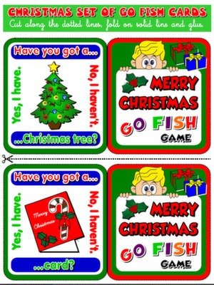 CHRISTMAS GO FISH! GAME (20 CARDS)