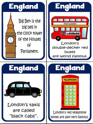 England - Flashcards