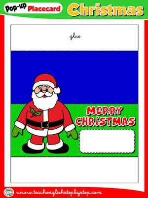 CHRISTMAS POP-UP PLACEMENT CARD 