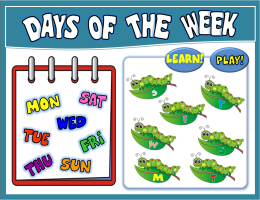 DAYS OF THE WEEK PPT GAME + PRESENTATION#