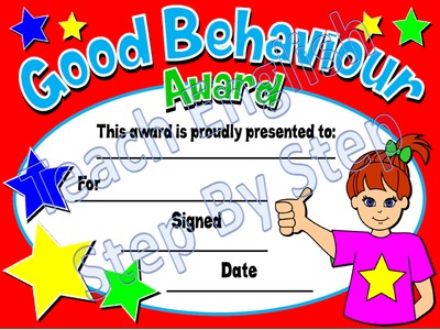 Good Behaviour Award