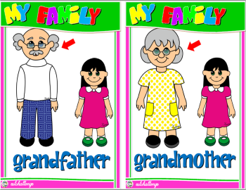 FAMILY FLASHCARDS (AVAILABLE IN B&W)