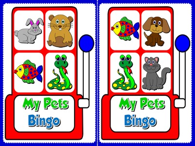 My Pets - Bingo (Set of 20 cards)