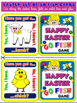 EASTER GO FISH! GAME (16 CARDS)