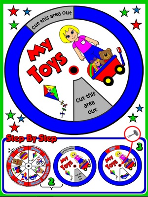 My Toys - Vocabulary Wheel - page 2