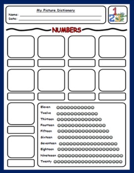 CARDINAL NUMBERS PICTURE DICTIONARY#
