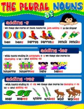THE PLURAL OF NOUNS POSTER #
