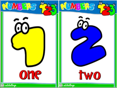 NUMBERS - FLASHCARDS #