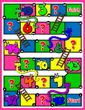CARDINAL NUMBERS SNAKES AND LADDERS