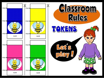 Classroom Rules Board Game - Tokens