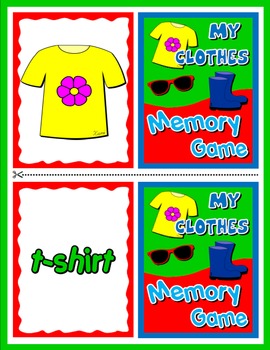 CLOTHES MEMORY GAME