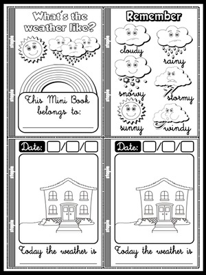 The Weather - Weather Report Mini Book