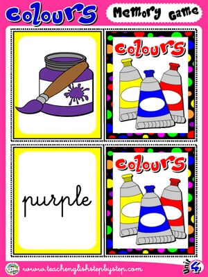 Colours - Memory Game Cards