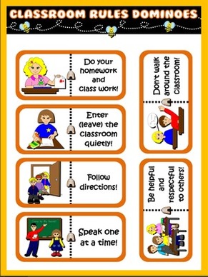 Classroom Rules Dominoes