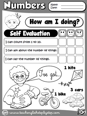 Numbers - Self Evaluation (B&W version)