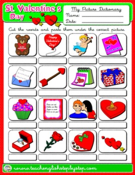 #VALENTINE'S DAY PICTURE DICTIONARY