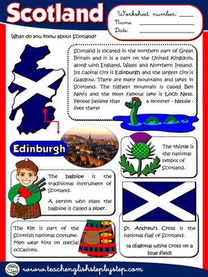 Scotland - Worksheet 