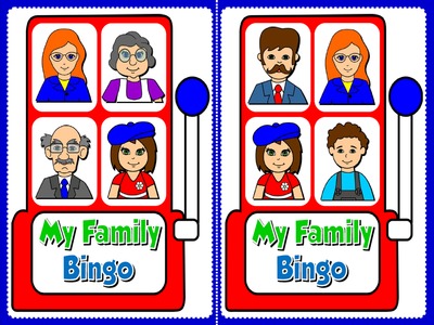 My Family - Bingo (Set of 20 cards)