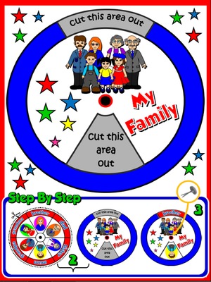 My Family - Vocabulary Wheel - page 2