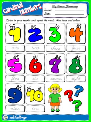 NUMBERS - PICTURE DICTIONARY#