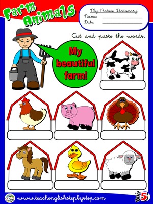 Farm  Animals - Picture Dictionary