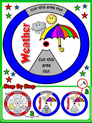 The Weather -  Vocabulary Wheel - page 2