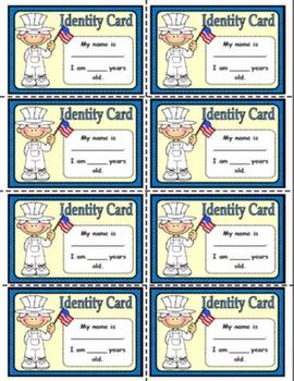 IDENTITY CARDS (NAME & AGE) FOR BOYS#