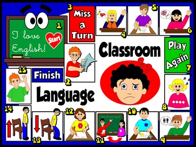 Classroom Language - Board Game