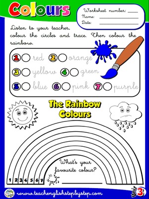 Colours - Worksheet 1