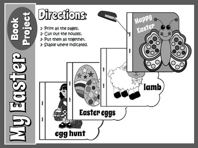 EASTER BOOK PROJECT - DIRECTIONS