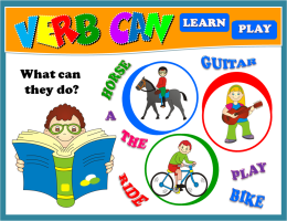 VERB CAN PPT GAME + PRESENTATION