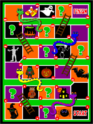HALLOWEEN SNAKES AND LADDERS