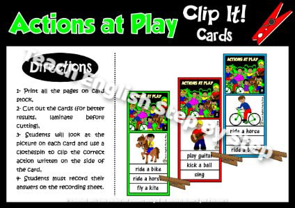 ABILITIES  - CLIP IT! CARDS  - CLOTHESPIN CARDS - CLIP CARDS