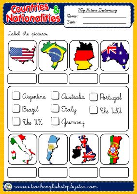 #COUNTRIES - PICTURE DICTIONARY (A)