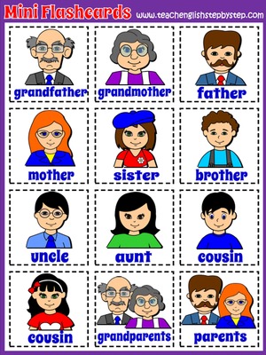 Family - Mini Flashcards