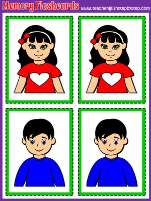 Family - Memory Game  Flashcards (picture/picture)
