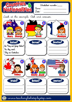 #COUNTRIES AND NATIONALITIES - WORKSHEET 10