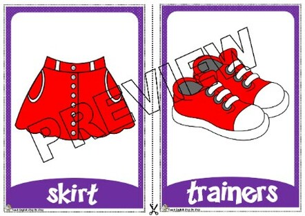 CLOTHES - FLASHCARDS