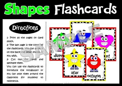 SHAPES - FLASHCARDS